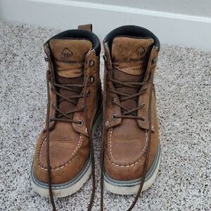 Wolverine Men's Steel Toe Tan Leather Boots